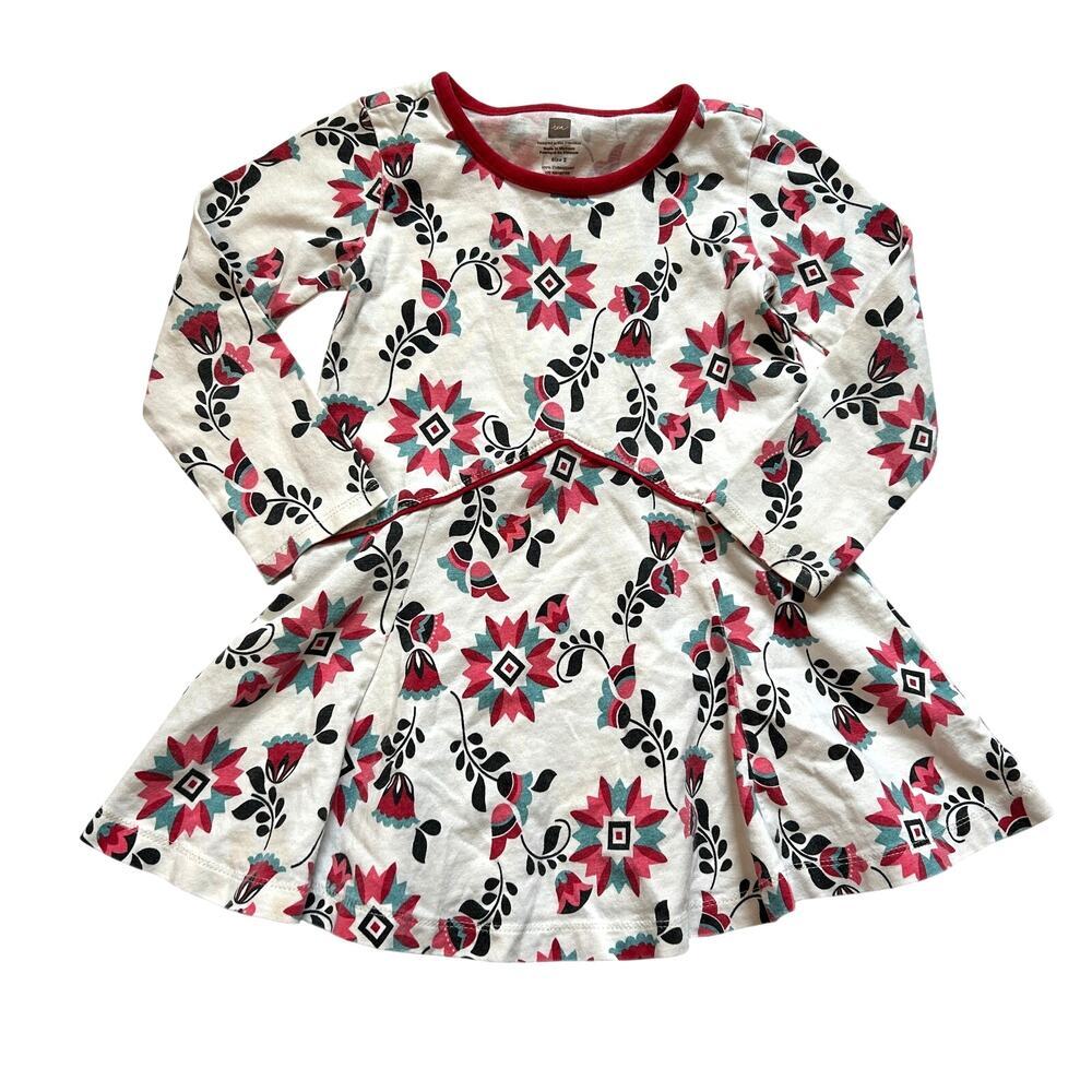 Tea Collection 100% Cotton Floral Dress 2Y